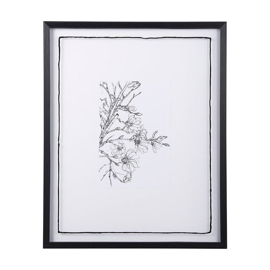 Mercana - Spring Blooming X by Mercana Studio a Hand Embellished Textured Framed Art Print Matted under Glass - 14083 view 1