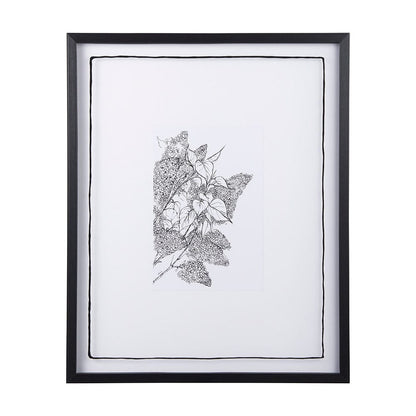 Mercana - Spring Blooming XI by Mercana Studio a Hand Embellished Textured Framed Art Print Matted under Glass - 14084 view 1