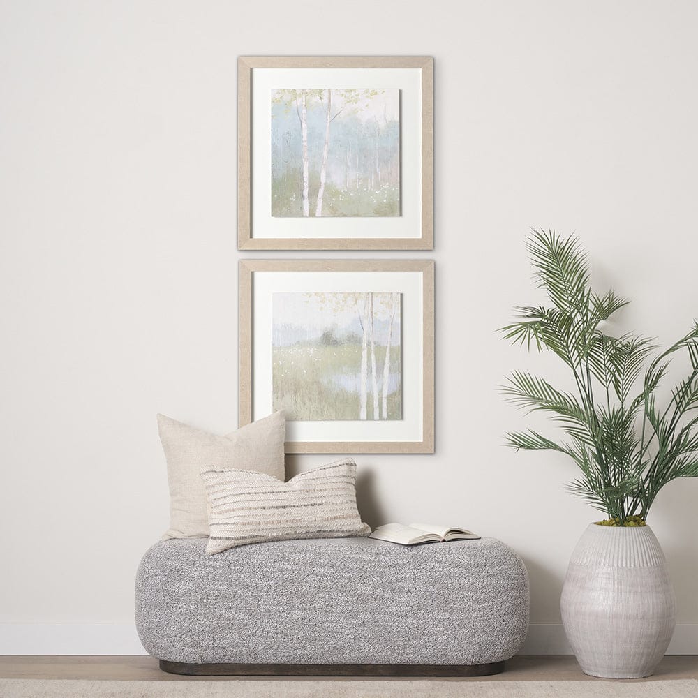 Mercana - Spring Fling I Cool by Mercana Studio a Hand Embellished Textured Framed Art Print - 12738 view 4