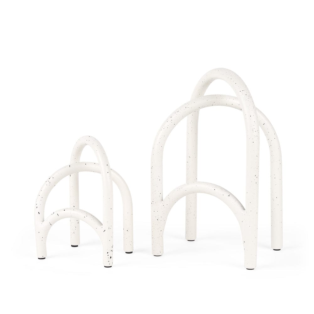 Mercana - Springe White & Gray Speckled Arch Decorative Object (Set of 2) - 70531 view 1