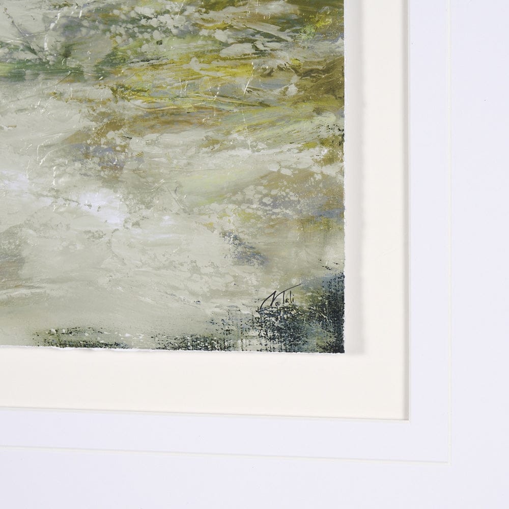 Mercana - Springs Coming II by Mercana Studio a Hand Embellished Textured Framed Art Print Matted under Glass - 15265 view 6