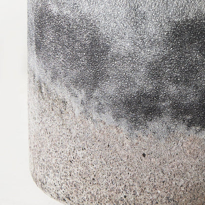 Mercana - Squally 6.0L x 6.0W x 6.4H Black/Brown Glass Ombre Textured Small Vase - 69546 view 5