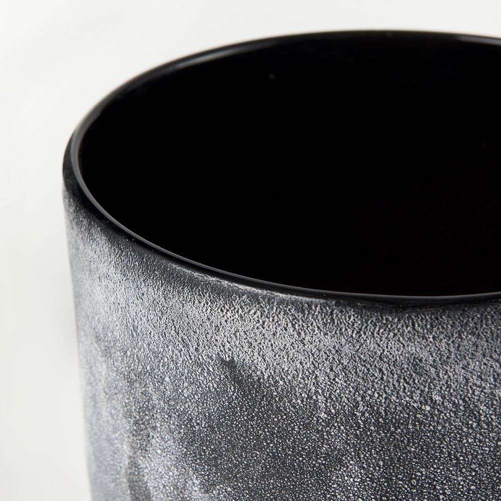 Mercana - Squally 8.0L x 8.0W x 8.6H Black/Brown Glass Ombre Textured Vase - 69547 view 4
