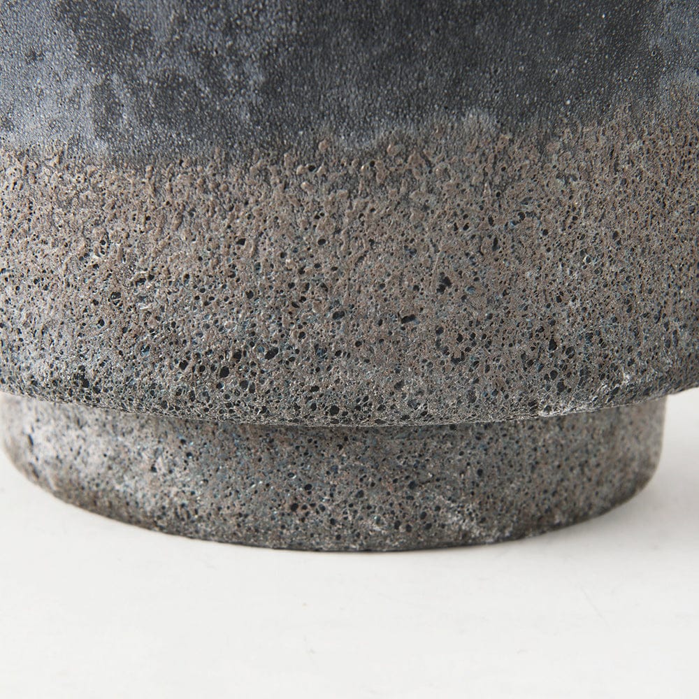 Mercana - Squally 8.0L x 8.0W x 8.6H Black/Brown Glass Ombre Textured Vase - 69547 view 6