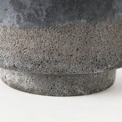 Mercana - Squally 8.0L x 8.0W x 8.6H Black/Brown Glass Ombre Textured Vase - 69547 view 6