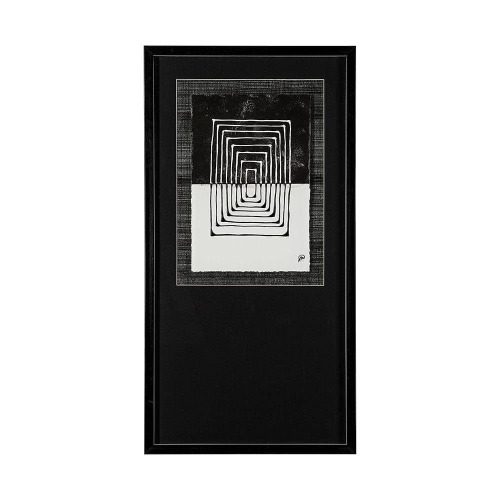 Mercana - Square by Studio M a handmade Original Framed Artwork under Glass - 13313 view 1