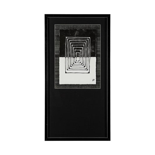 Mercana - Square by Studio M a handmade Original Framed Artwork under Glass - 13313 view 1