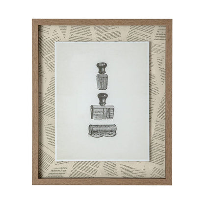 Mercana - Stamped by Sam Appleman a Framed Art Print Matted under Glass - 12073 view 2