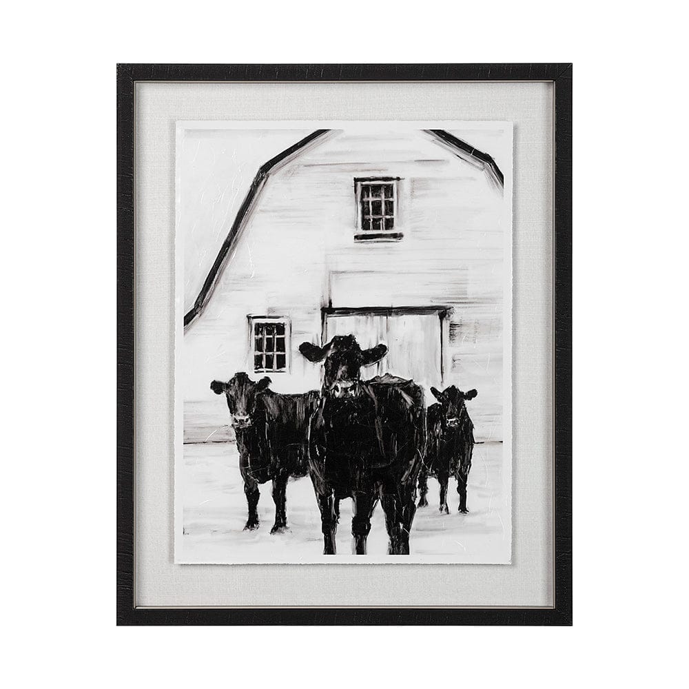 Mercana - Standing Around II by Ethan Harper a Hand Embellished Textured Framed Art Print Matted under Glass - 13722 view 1