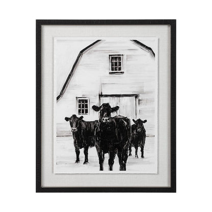Mercana - Standing Around II by Ethan Harper a Hand Embellished Textured Framed Art Print Matted under Glass - 13722 view 1