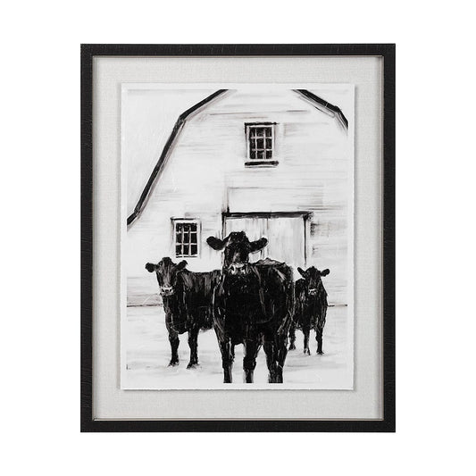 Mercana - Standing Around II by Ethan Harper a Hand Embellished Textured Framed Art Print Matted under Glass - 13722 view 1