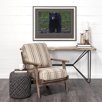 Mercana - Standing Bear by Chad Mackay a Hand Embellished Textured Framed Art Print Matted under Glass - 14362 view 8