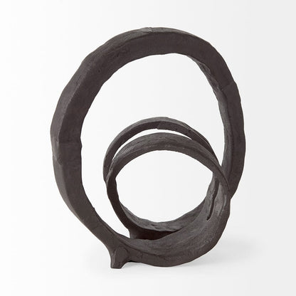 Mercana - Stanislaw II Black Metal Infinite Ribbon Sculpture - 69169 view 4