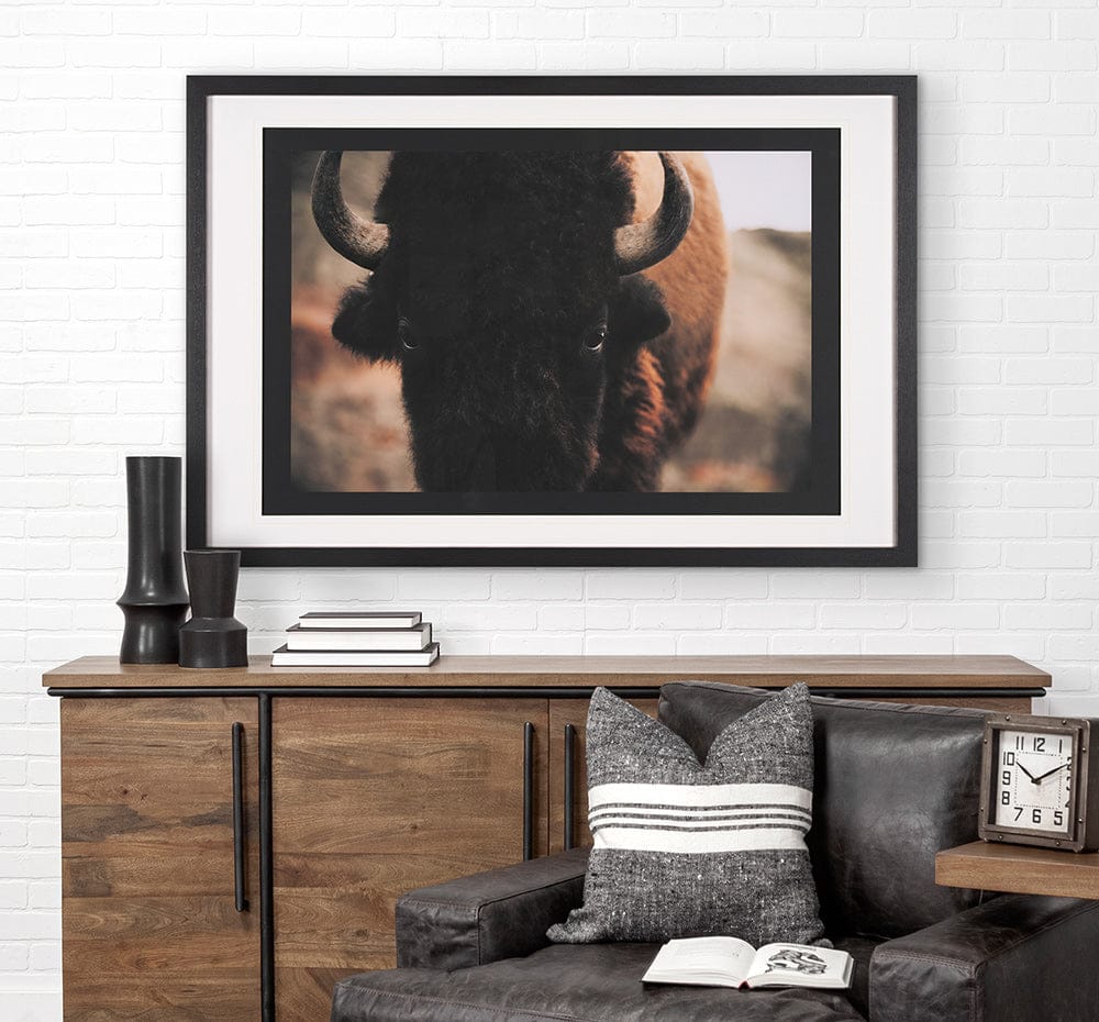 Mercana - Stare Down by Chad Mackay a Hand Embelished Textured Framed Art Print Matted under Glass - 15215 view 9