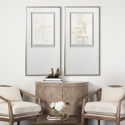 Mercana - Stave I by Studio M a handmade Original Framed Artwork under Glass - 12698 view 5