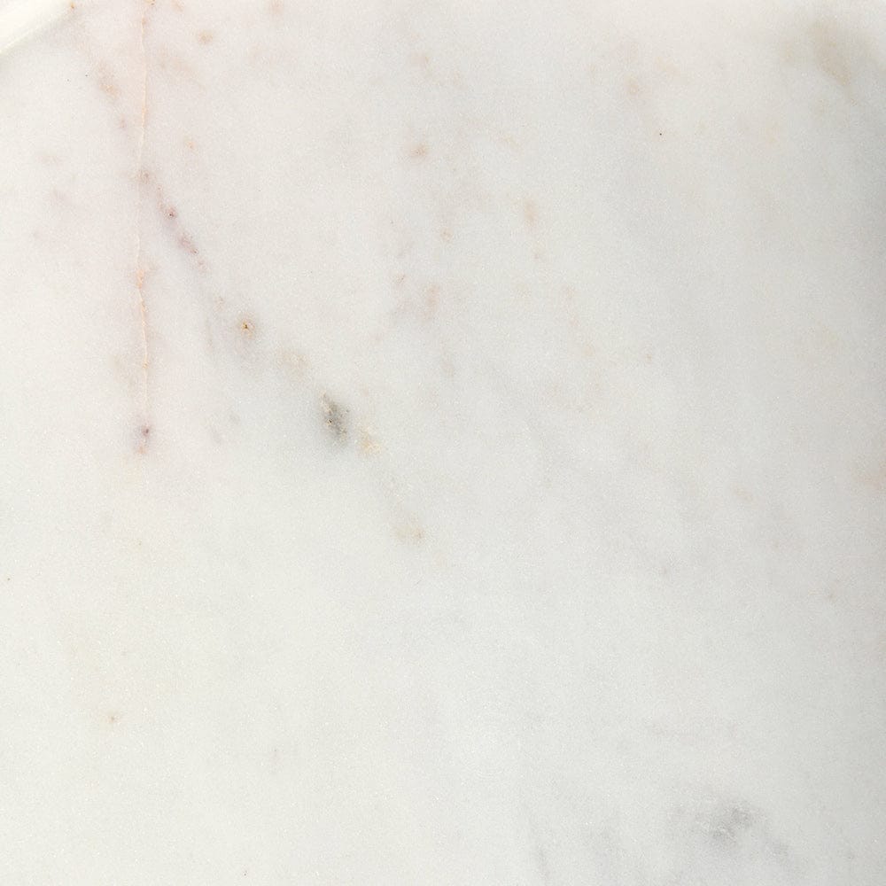 Mercana - Stella 17L x 17W White Round Marble Top W/Gold Base Accent Table - 68960 view 10