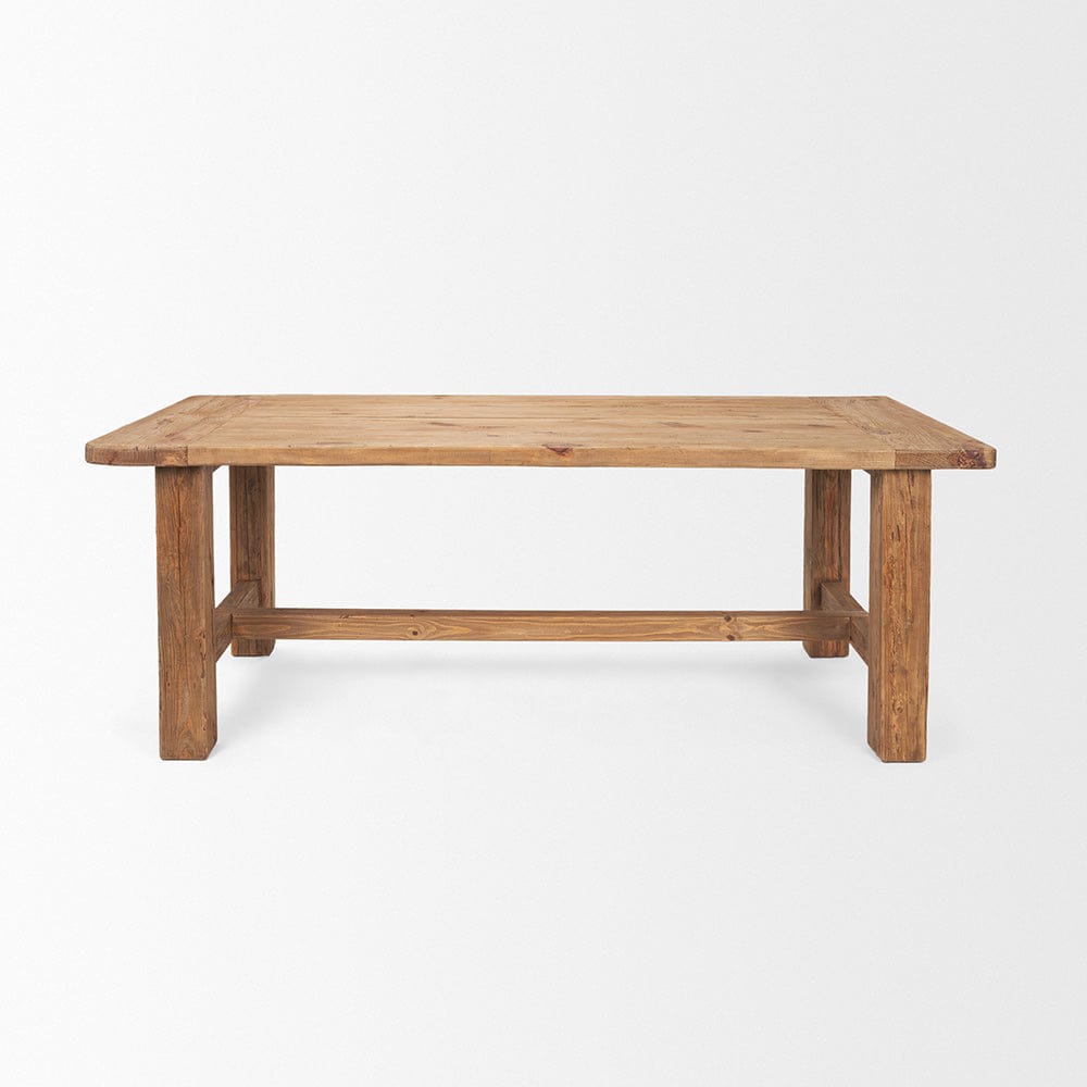 Mercana - Stetson 84" Rectangular Natural Brown Wood Dining Table - 70886 view 2