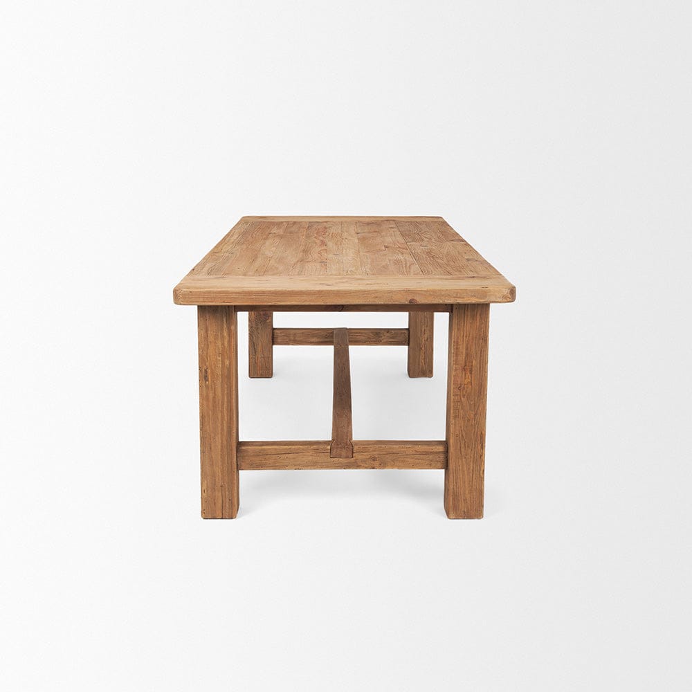 Mercana - Stetson 84" Rectangular Natural Brown Wood Dining Table - 70886 view 3
