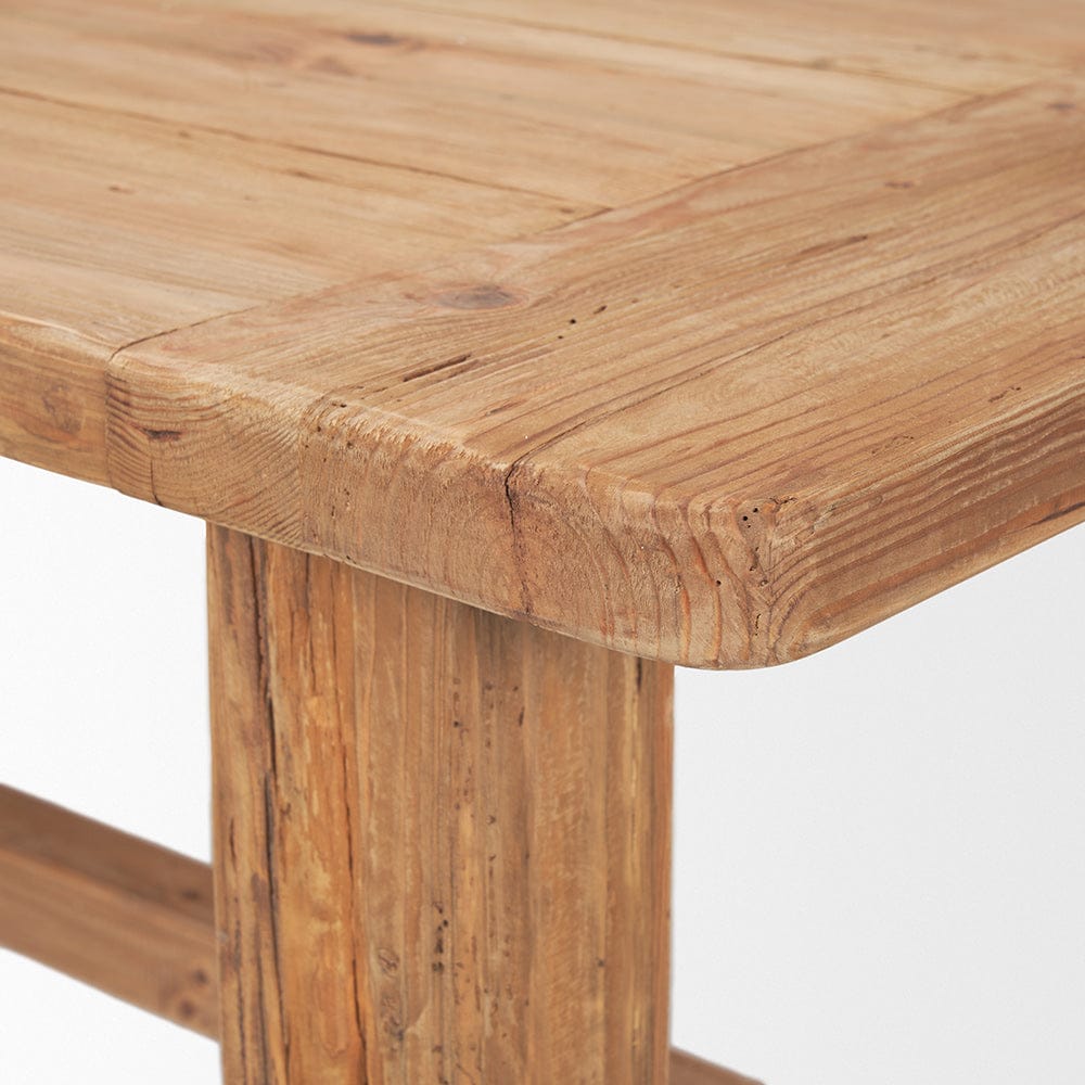 Mercana - Stetson 84" Rectangular Natural Brown Wood Dining Table - 70886 view 6