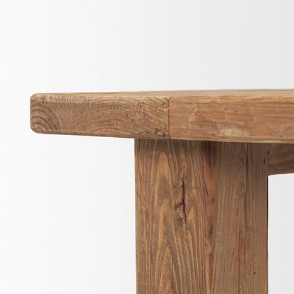 Mercana - Stetson 84" Rectangular Natural Brown Wood Dining Table - 70886 view 7