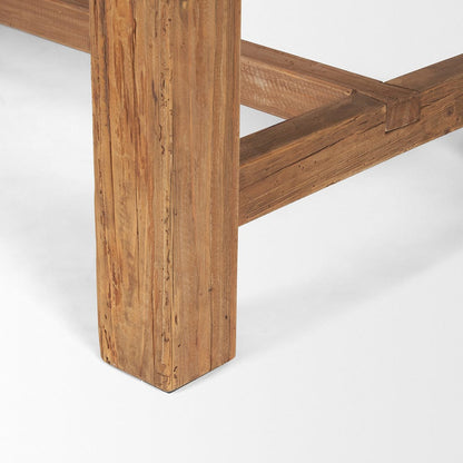 Mercana - Stetson 84" Rectangular Natural Brown Wood Dining Table - 70886 view 8