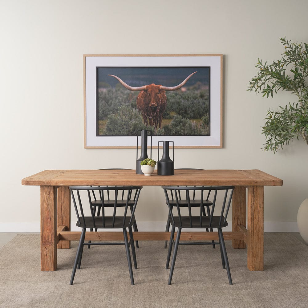 Mercana - Stetson 84" Rectangular Natural Brown Wood Dining Table - 70886 view 11