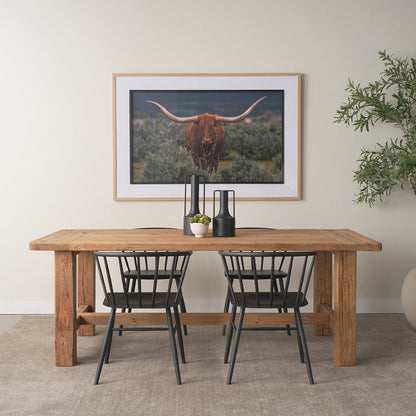 Mercana - Stetson 84" Rectangular Natural Brown Wood Dining Table - 70886 view 11