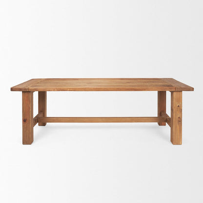 Mercana - Stetson 94.5" Rectangular Natural Brown Wood Dining Table - 70885 view 2