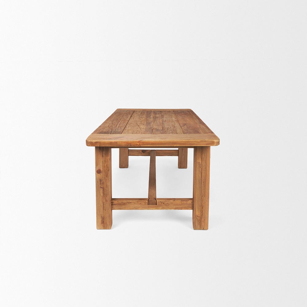 Mercana - Stetson 94.5" Rectangular Natural Brown Wood Dining Table - 70885 view 3