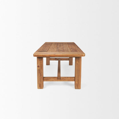 Mercana - Stetson 94.5" Rectangular Natural Brown Wood Dining Table - 70885 view 3
