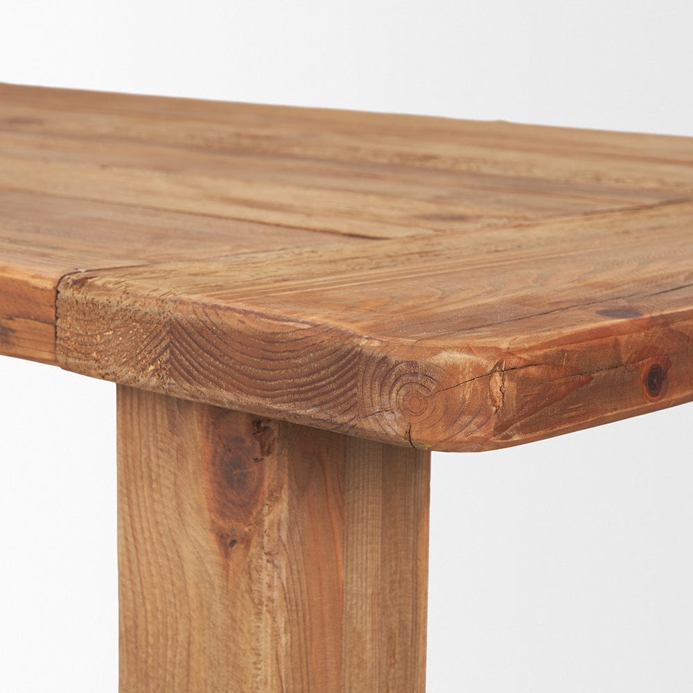 Mercana - Stetson 94.5" Rectangular Natural Brown Wood Dining Table - 70885 view 6