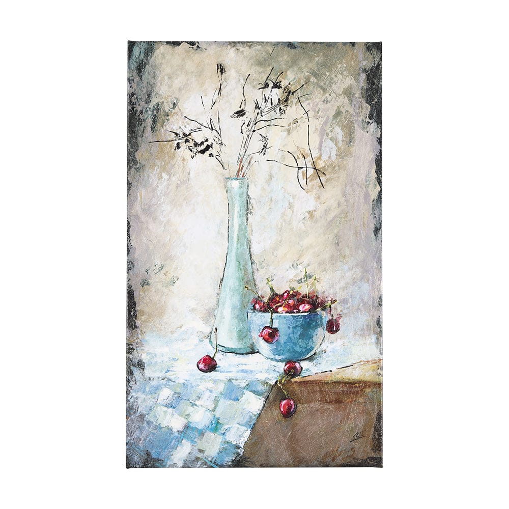 Mercana - Still Life with Cherries by Mercana Studio a Hand Embellished Textured Canvas - 102461-L view 1