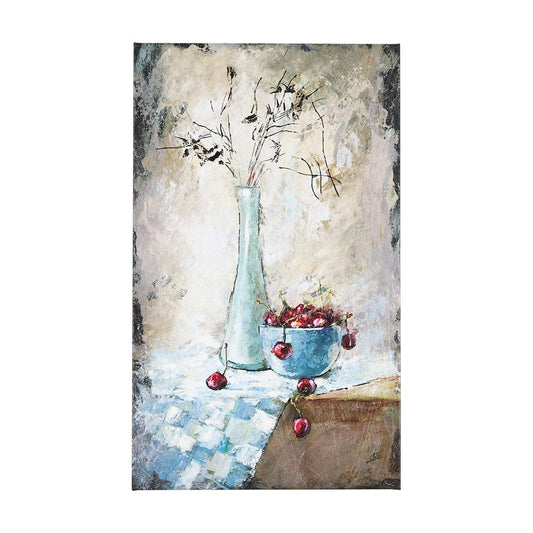 Mercana - Still Life with Cherries by Mercana Studio a Hand Embellished Textured Canvas - 102461-S view 1