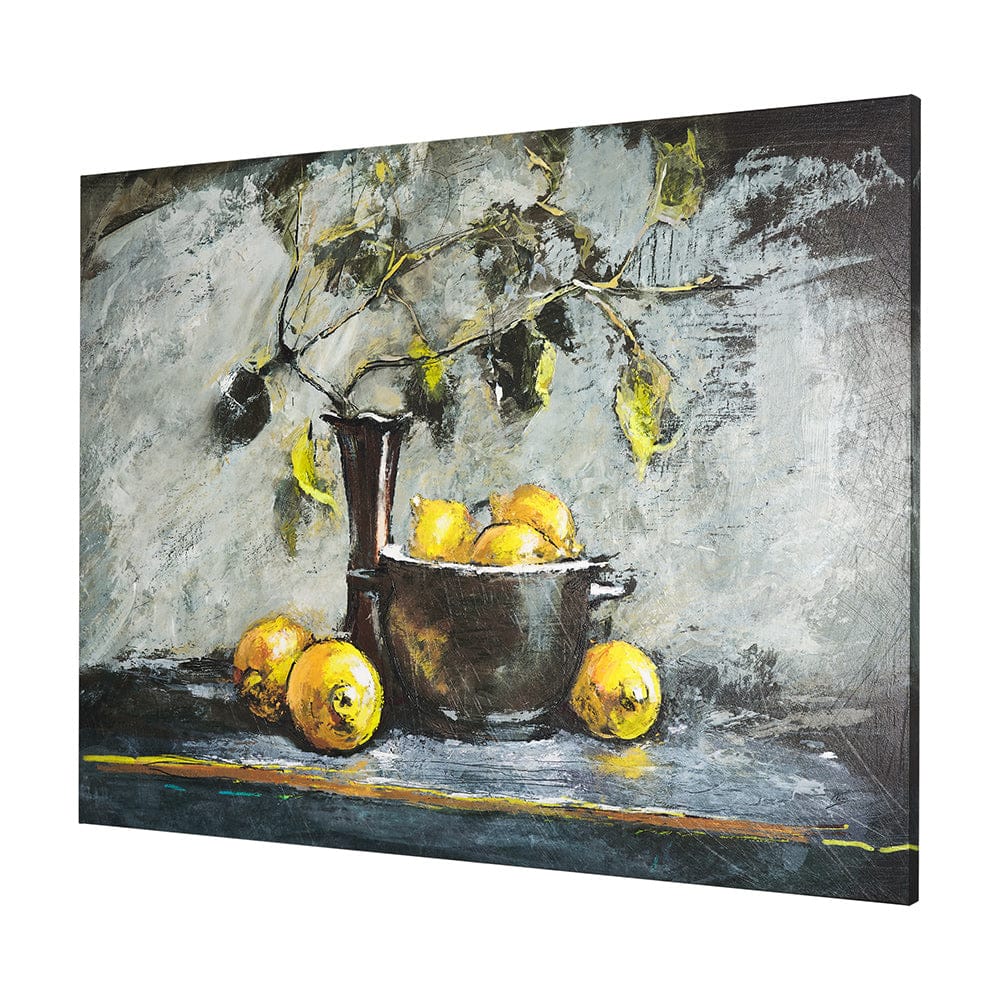 Mercana - Still Life with Lemons by Mercana Studio a Hand Embellished Textured Canvas - 102462-L view 2