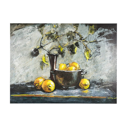 Mercana - Still Life with Lemons by Mercana Studio a Hand Embellished Textured Canvas - 102462-S view 1