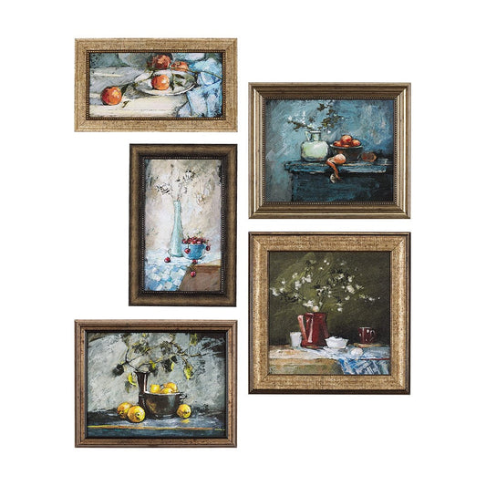 Mercana - Still Life with Tangerine by Mercana Studio a Hand Embellished Textured Framed Art Print - 14790 view 1
