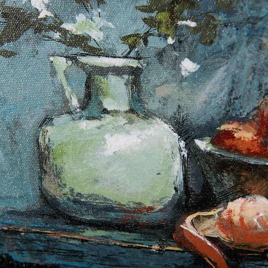 Mercana - Still Life with Tangerine by Mercana Studio a Hand Embellished Textured Framed Art Print - 14790 view 2