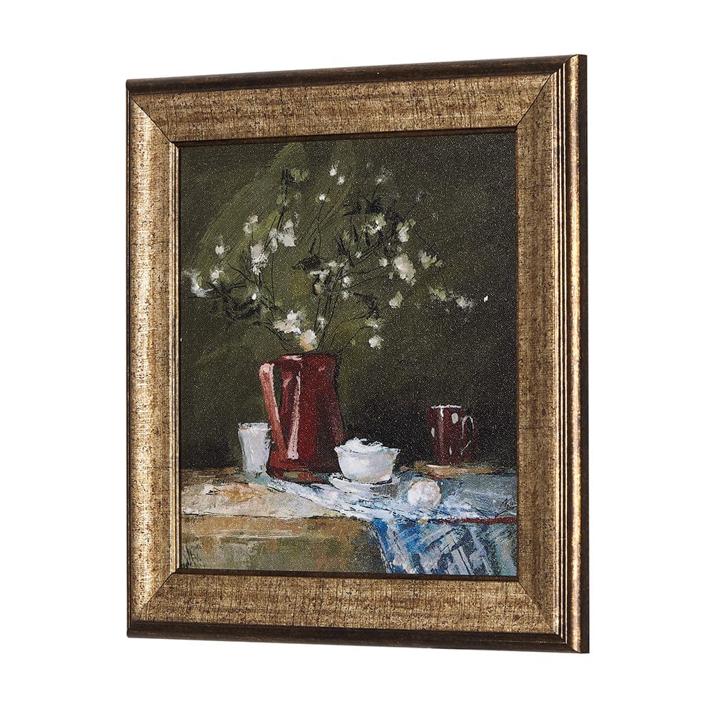 Mercana - Still Life with Tangerine by Mercana Studio a Hand Embellished Textured Framed Art Print - 14790 view 5