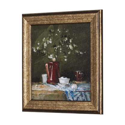 Mercana - Still Life with Tangerine by Mercana Studio a Hand Embellished Textured Framed Art Print - 14790 view 5