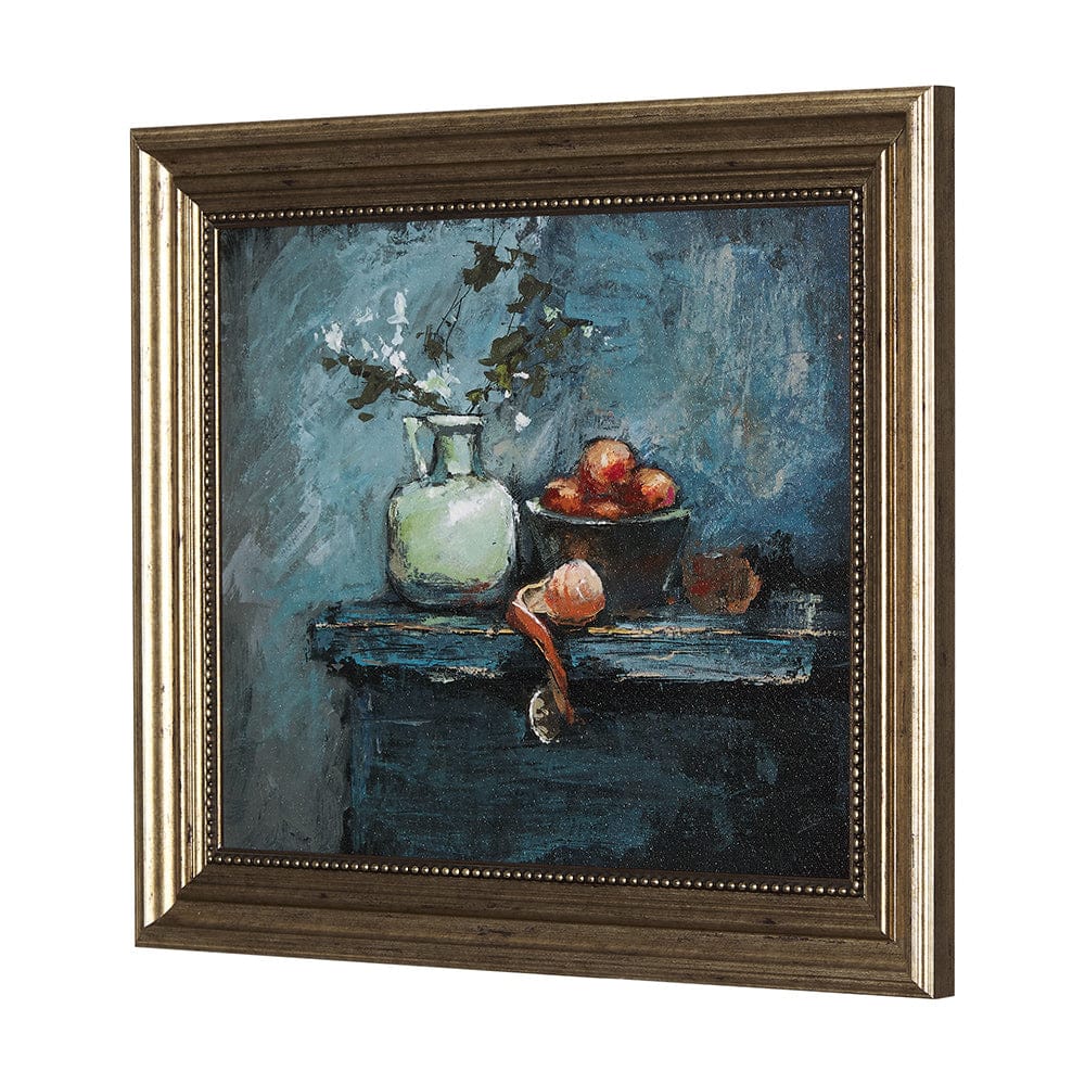 Mercana - Still Life with Tangerine by Mercana Studio a Hand Embellished Textured Framed Art Print - 14790 view 7