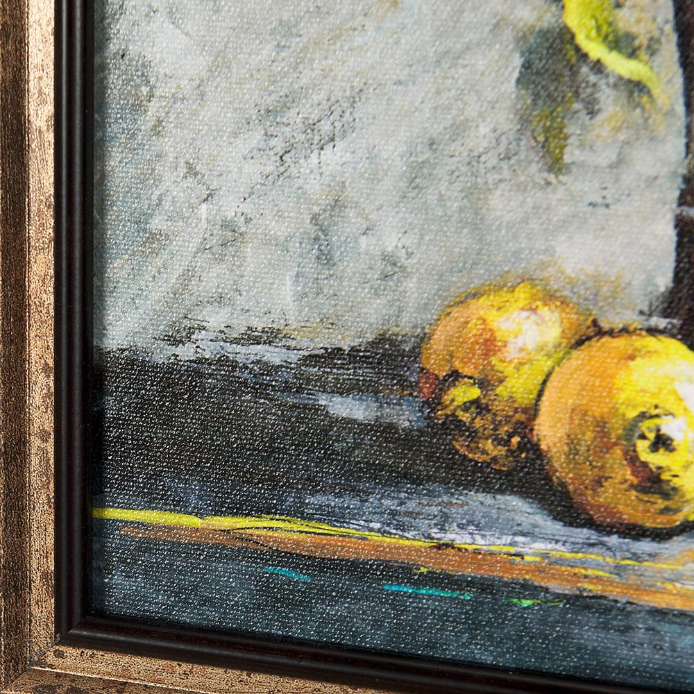 Mercana - Still Life with Tangerine by Mercana Studio a Hand Embellished Textured Framed Art Print - 14790 view 10