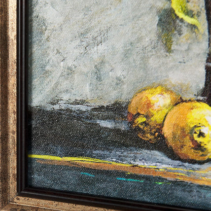 Mercana - Still Life with Tangerine by Mercana Studio a Hand Embellished Textured Framed Art Print - 14790 view 10