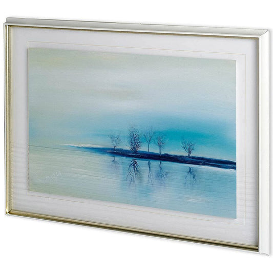 Mercana - Stillness by Michelle Gort a Hand Embellished Textured Framed Art Print Matted under Glass - 10971 view 1