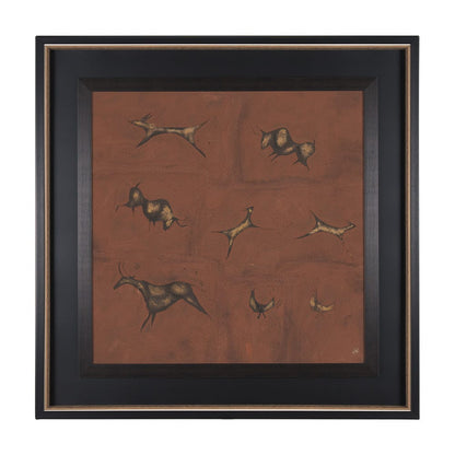 Mercana - Stone Age I by Studio M a handmade Original Framed Artwork under Glass - 15260 view 1