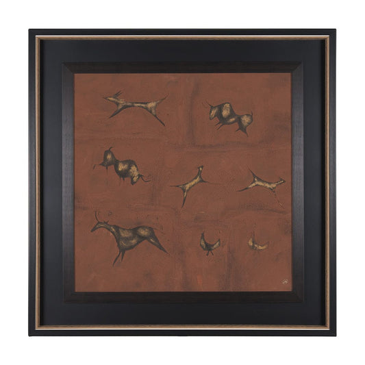Mercana - Stone Age I by Studio M a handmade Original Framed Artwork under Glass - 15260 view 1