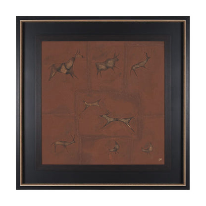 Mercana - Stone Age II by Studio M a handmade Original Framed Artwork under Glass - 15261 view 1
