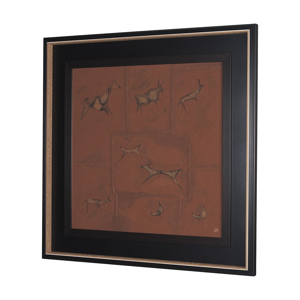 Mercana - Stone Age II by Studio M a handmade Original Framed Artwork under Glass - 15261 view 2