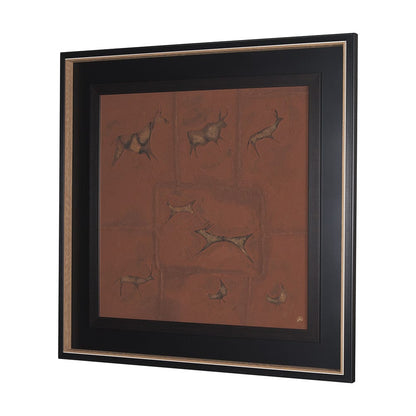 Mercana - Stone Age II by Studio M a handmade Original Framed Artwork under Glass - 15261 view 2