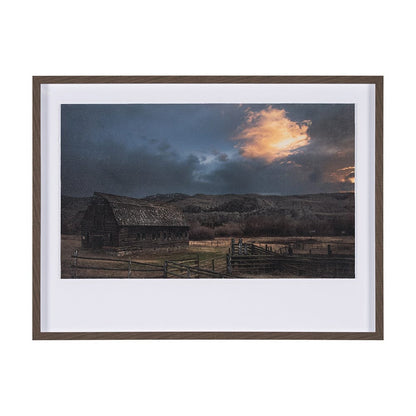 Mercana - Storm's Horizon by Chad Mackay a Hand Embellished Textured Framed Art Print Matted under Glass - 15218 view 1