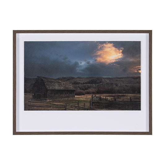 Mercana - Storm's Horizon by Chad Mackay a Hand Embellished Textured Framed Art Print Matted under Glass - 15218 view 1